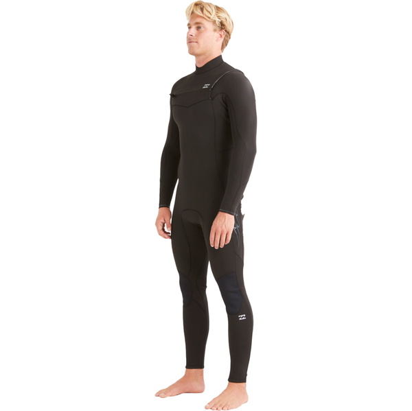 2025 Billabong Männer Absolute 5/4mm Brustreißverschluss Neoprenanzug ABYW100194 - Black